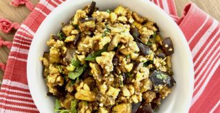 Eggplant Salad With Walnuts and Cilantro