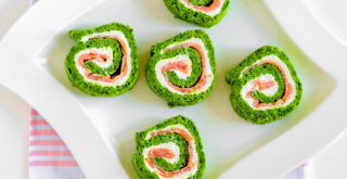 Gluten Free Spinach Salmon Rolls